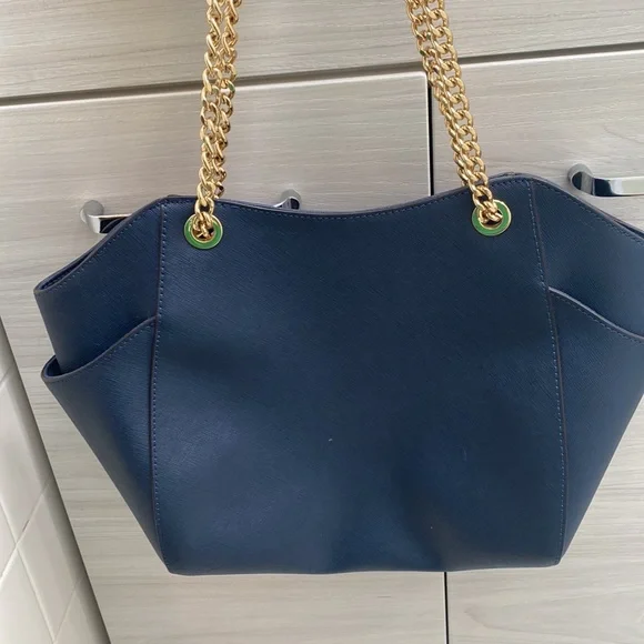 Navy Michael Kors Hand Bag - Picture 3 of 4